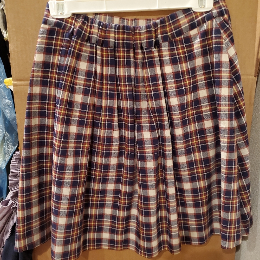 Vintage 90s JCrew Plaid Skirt EUC